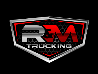 R&M Trucking Inc logo design by serprimero