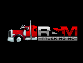 R&M Trucking Inc logo design by imagine