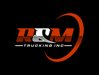 R&M Trucking Inc logo design by IrvanB