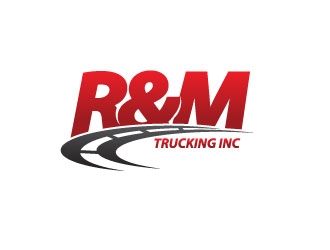 R&M Trucking Inc logo design by 21082