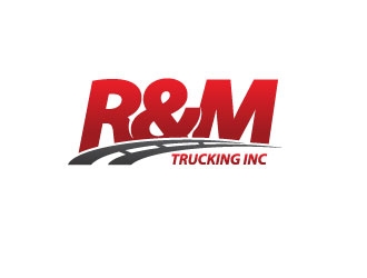 R&M Trucking Inc logo design by 21082