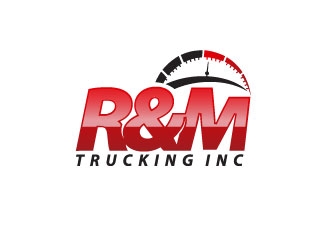 R&M Trucking Inc logo design by 21082