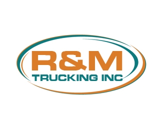 R&M Trucking Inc logo design by samueljho