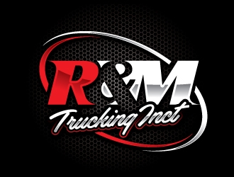 R&M Trucking Inc logo design by REDCROW