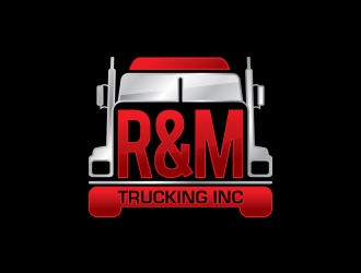 R&M Trucking Inc logo design by yippiyproject