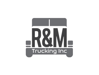 R&M Trucking Inc logo design by yippiyproject