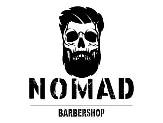 Nomad BarberShop logo design by bulatITA