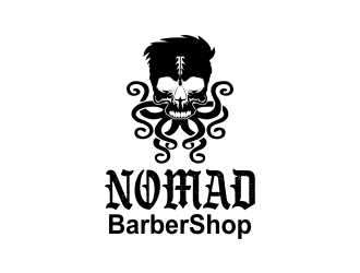 Nomad BarberShop logo design by Torzo
