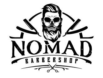 Nomad BarberShop logo design by jaize