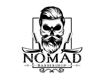 Nomad BarberShop logo design by gogo