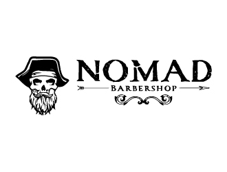 Nomad BarberShop logo design by createdesigns