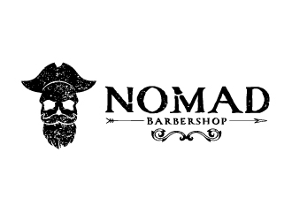Nomad BarberShop logo design by createdesigns