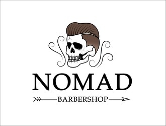 Nomad BarberShop logo design by ksantirg