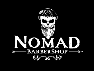 Nomad BarberShop logo design by REDCROW