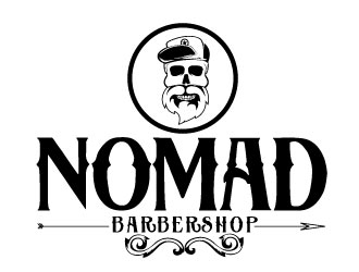 Nomad BarberShop logo design by REDCROW
