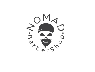 Nomad BarberShop logo design by yippiyproject