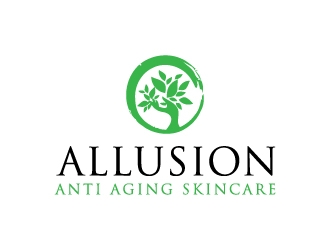 Allusion Anti Aging Skincare logo design by createdesigns