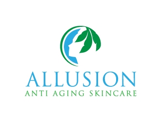 Allusion Anti Aging Skincare logo design by createdesigns