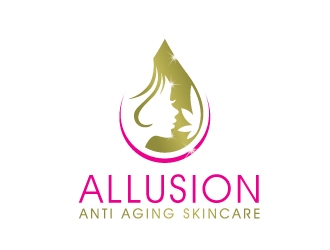 Allusion Anti Aging Skincare logo design by REDCROW