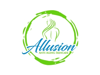Allusion Anti Aging Skincare logo design by MarkindDesign