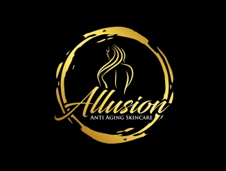 Allusion Anti Aging Skincare logo design by MarkindDesign