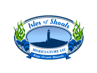 Isles of Shoals Mariculture LLC logo design by SOLARFLARE