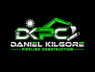 DANIEL  KILGORE PIPELINE CONSTRUCTION  logo design by jishu