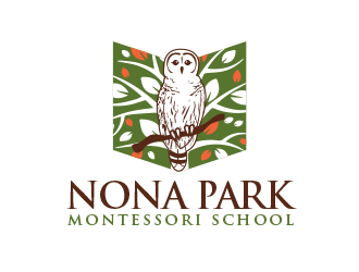 Nona Park Montessori School logo design by BeDesign