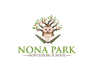 Nona Park Montessori School logo design by DanizmaArt