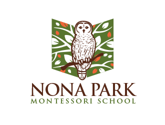 Nona Park Montessori School logo design by BeDesign