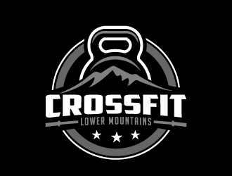 Crossfit lower mountains logo design by jaize