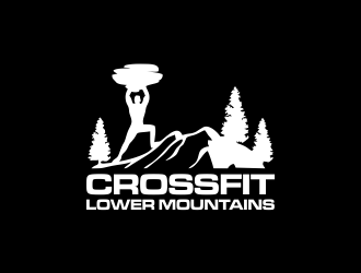 Crossfit lower mountains logo design by ROSHTEIN