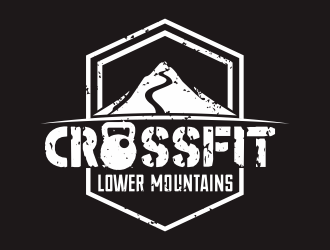 Crossfit lower mountains logo design by YONK