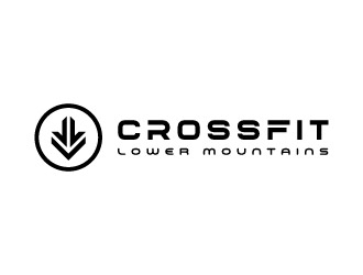 Crossfit lower mountains logo design by graphica