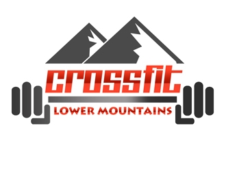 Crossfit lower mountains logo design by Arrs