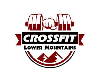 Crossfit lower mountains logo design by Arrs