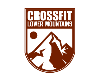 Crossfit lower mountains logo design by Ultimatum