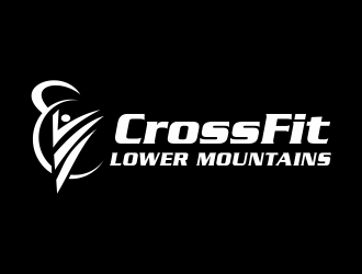 Crossfit lower mountains logo design by Greenlight