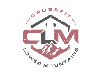 Crossfit lower mountains logo design by REDCROW