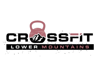 Crossfit lower mountains logo design by REDCROW