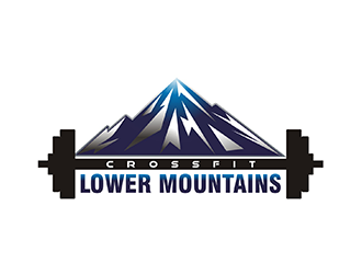 Crossfit lower mountains logo design by logolady
