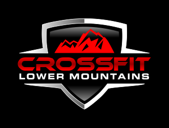 Crossfit lower mountains logo design by akhi