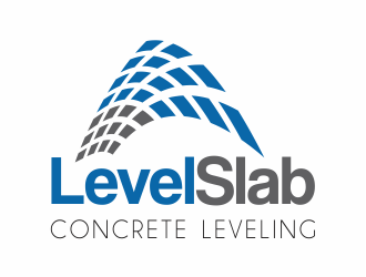 LevelSlab Concrete Leveling logo design by up2date
