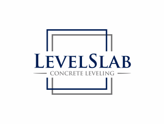 LevelSlab Concrete Leveling logo design by santrie