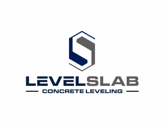 LevelSlab Concrete Leveling logo design by santrie