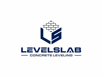 LevelSlab Concrete Leveling logo design by santrie