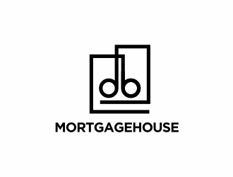 db MortgageHouse logo design by santrie