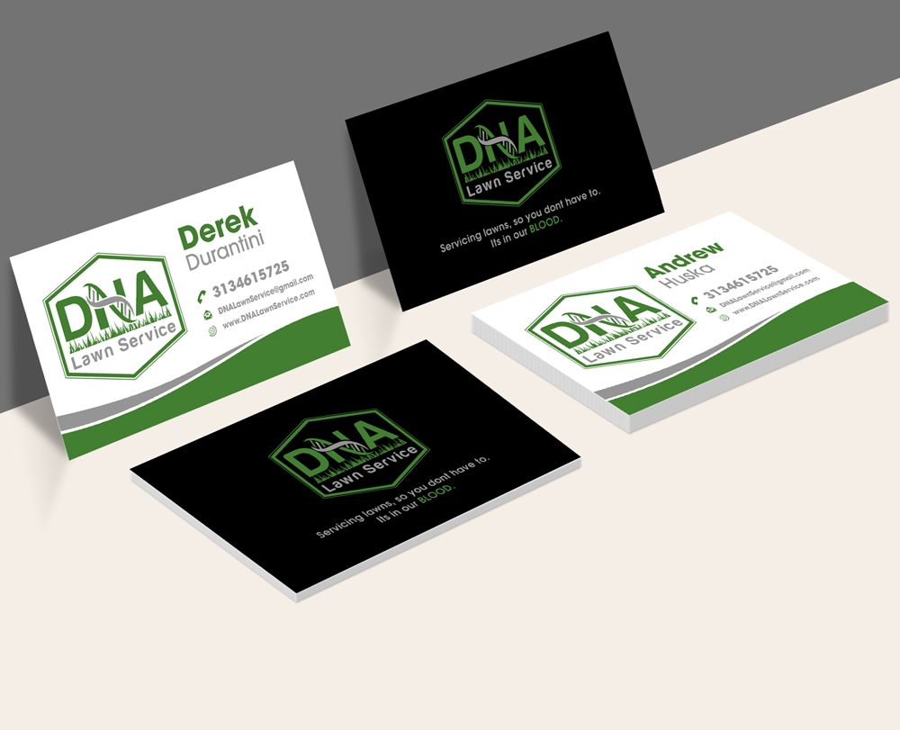 DNA Lawn Service logo design by abss