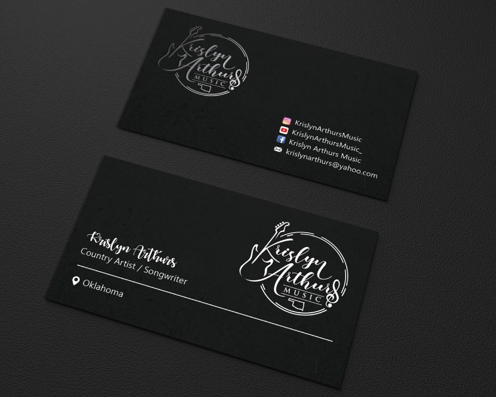 Krislyn Arthurs Music logo design by Boomstudioz