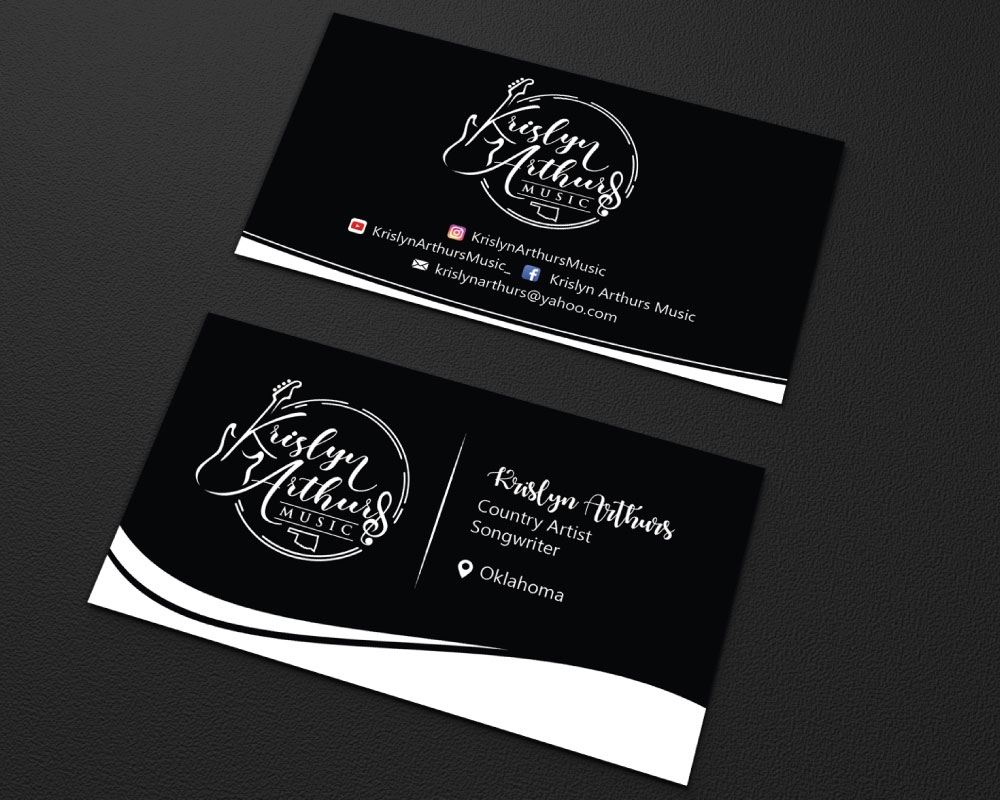 Krislyn Arthurs Music logo design by Boomstudioz